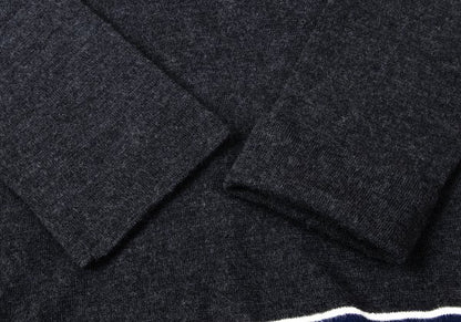 COMME des GARCONS Wool Line Knit Sweater Gray Size M