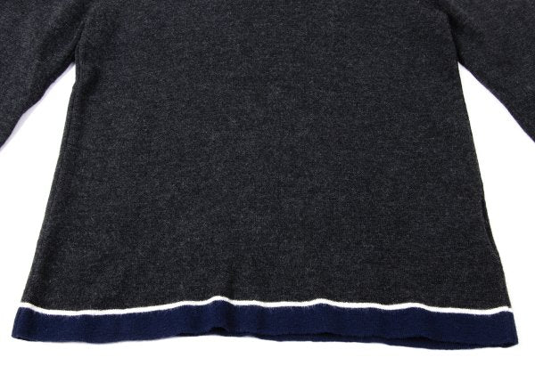 COMME des GARCONS Wool Line Knit Sweater Gray Size M
