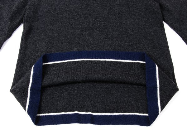 COMME des GARCONS Wool Line Knit Sweater Gray Size M