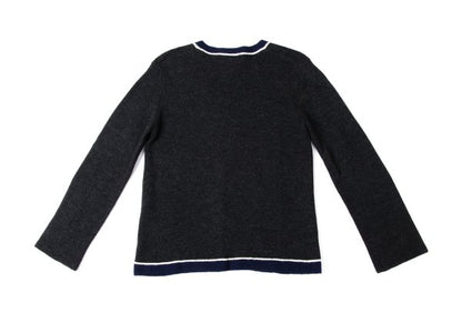 COMME des GARCONS Wool Line Knit Sweater Gray Size M