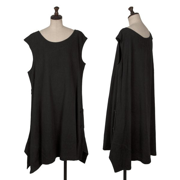 Y's Denim Sleeveless Dress Black Size 2