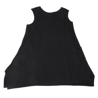Y's Denim Sleeveless Dress Black Size 2
