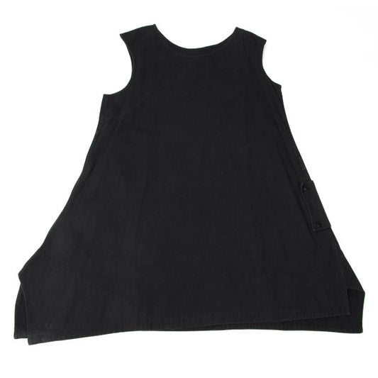 Y's Denim Sleeveless Dress Black Size 2