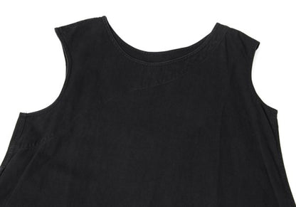 Y's Denim Sleeveless Dress Black Size 2