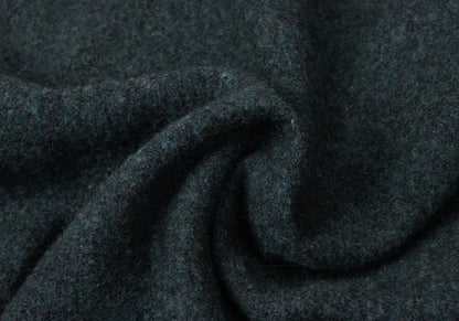 Y's Brushed Wool Blend Irregular Hem Jacket Blue Size 2