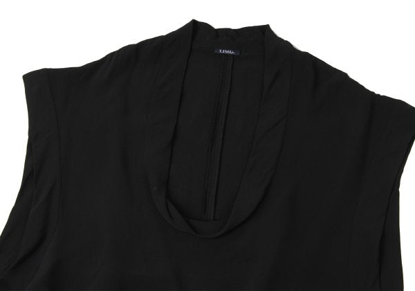 LIMI feu Silk U-Neck Tank Top Black Size S