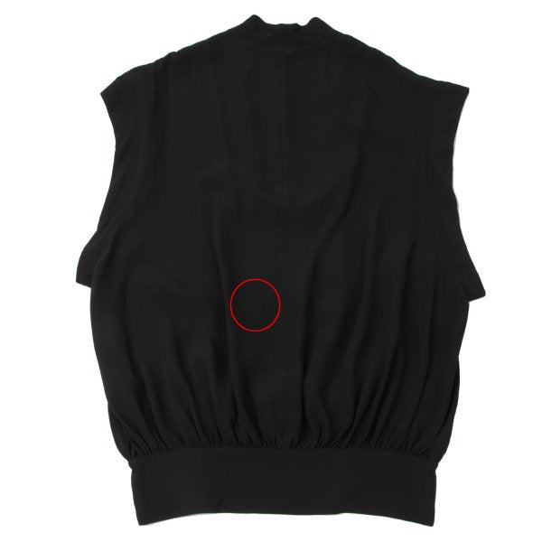 LIMI feu Silk U-Neck Tank Top Black Size S