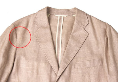 Papas Linen 3-Button Jacket Pink Size 48M