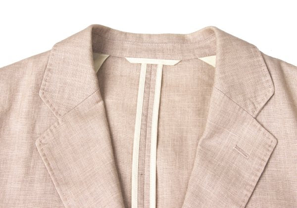 Papas Linen 3-Button Jacket Pink Size 48M