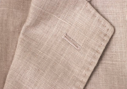 Papas Linen 3-Button Jacket Pink Size 48M