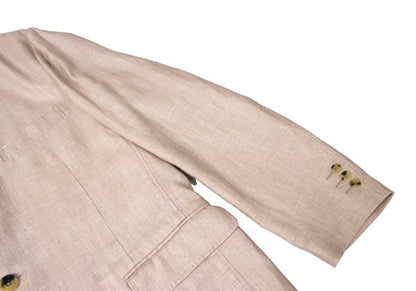 Papas Linen 3-Button Jacket Pink Size 48M