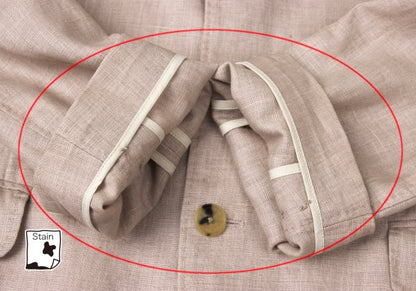 Papas Linen 3-Button Jacket Pink Size 48M