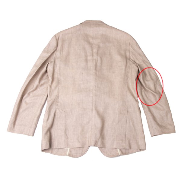Papas Linen 3-Button Jacket Pink Size 48M