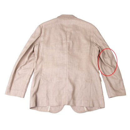 Papas Linen 3-Button Jacket Pink Size 48M
