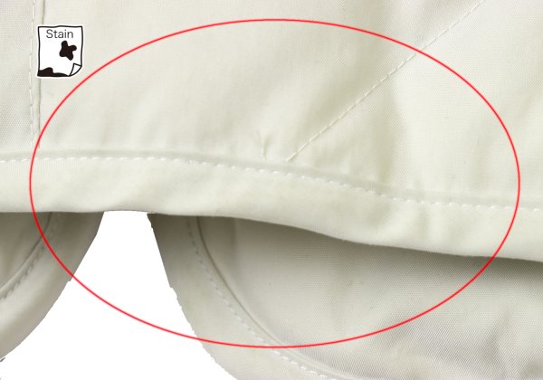 Papas Logo Print Quilted Down Jacket Off-White Size 50L