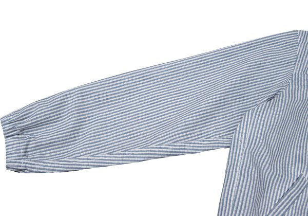 Papas Poly Stripe Print Hooded Jacket Blue Size M