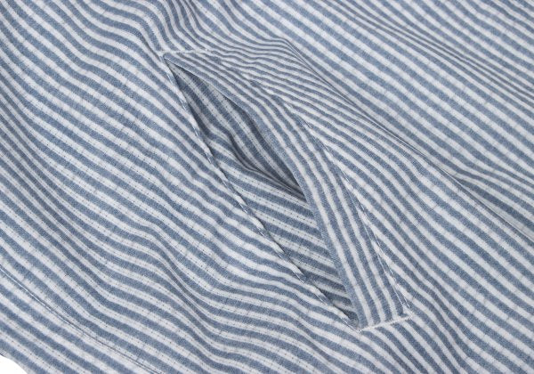 Papas Poly Stripe Print Hooded Jacket Blue Size M