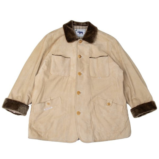 Papas ISLAND Check Lined Quilted Jacket Beige Size L