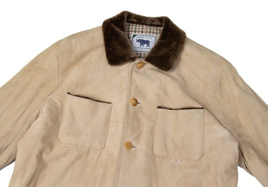 Papas ISLAND Check Lined Quilted Jacket Beige Size L