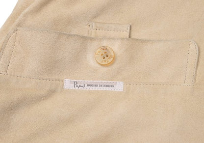 Papas ISLAND Check Lined Quilted Jacket Beige Size L
