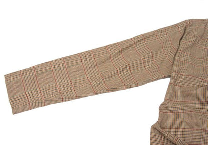 Vivienne Westwood Red Label Check Wrap Blouse Beige Size 2