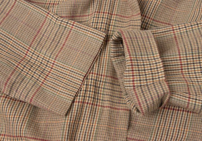 Vivienne Westwood Red Label Check Wrap Blouse Beige Size 2