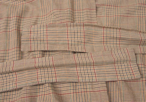 Vivienne Westwood Red Label Check Wrap Blouse Beige Size 2
