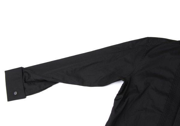 ISSEY MIYAKE MEN Cotton Pintuck Double Shirt Black Size 2