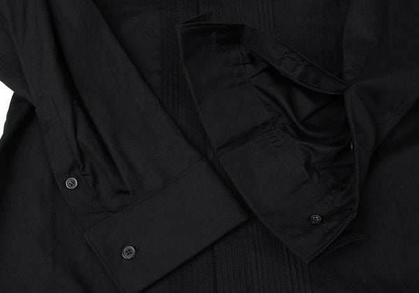 ISSEY MIYAKE MEN Cotton Pintuck Double Shirt Black Size 2