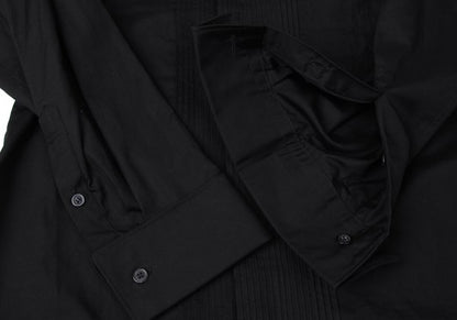 ISSEY MIYAKE MEN Cotton Pintuck Double Shirt Black Size 2