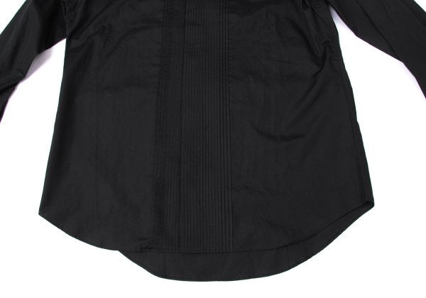 ISSEY MIYAKE MEN Cotton Pintuck Double Shirt Black Size 2