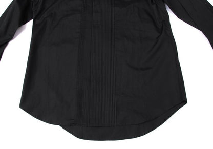 ISSEY MIYAKE MEN Cotton Pintuck Double Shirt Black Size 2