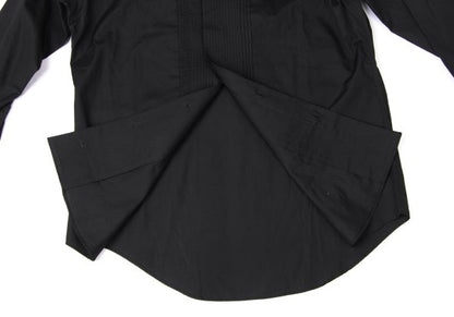 ISSEY MIYAKE MEN Cotton Pintuck Double Shirt Black Size 2