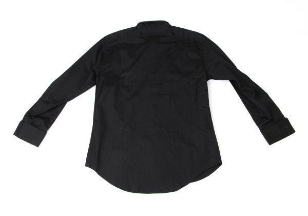 ISSEY MIYAKE MEN Cotton Pintuck Double Shirt Black Size 2