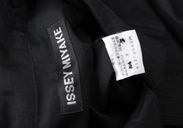 ISSEY MIYAKE MEN Cotton Pintuck Double Shirt Black Size 2