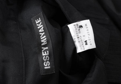 ISSEY MIYAKE MEN Cotton Pintuck Double Shirt Black Size 2