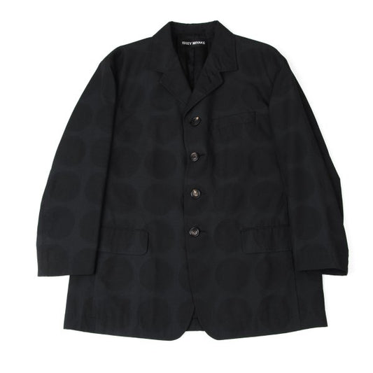 ISSEY MIYAKE MEN Poly Dot Embossed Jacket Black Size 2