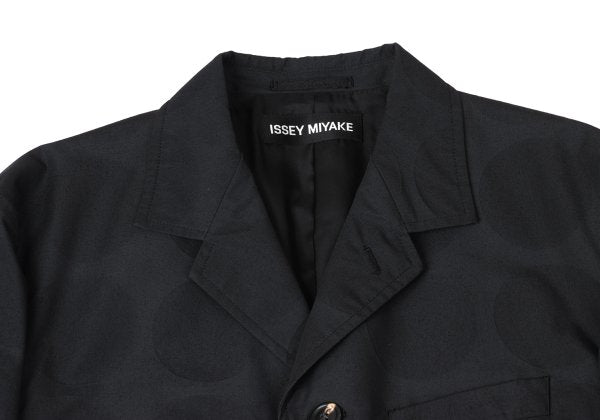 ISSEY MIYAKE MEN Poly Dot Embossed Jacket Black Size 2