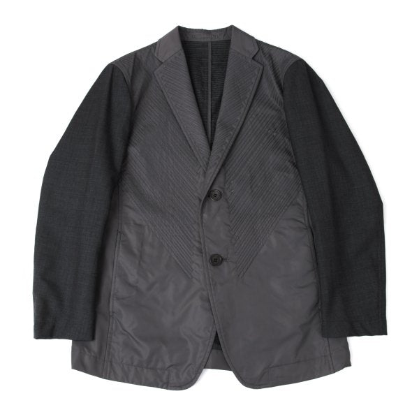 ISSEY MIYAKE MEN Sleeve Panel Sashiko Jacket Gray Size 2