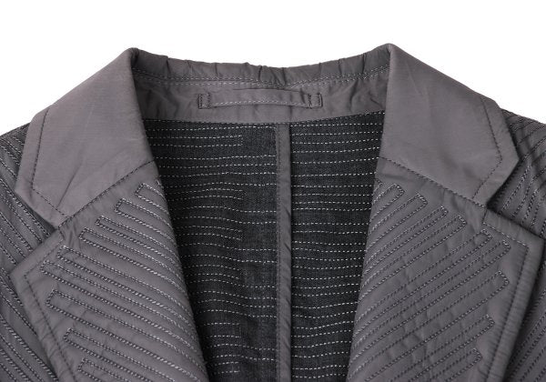 ISSEY MIYAKE MEN Sleeve Panel Sashiko Jacket Gray Size 2