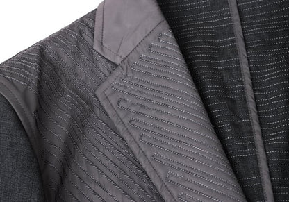 ISSEY MIYAKE MEN Sleeve Panel Sashiko Jacket Gray Size 2