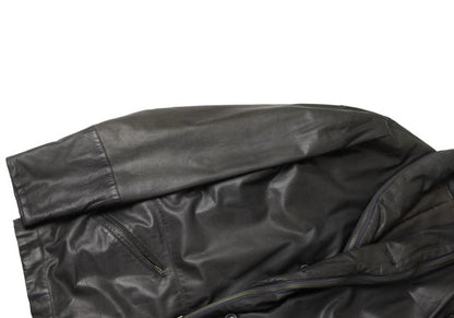 ISSEY MIYAKE MEN Cow Leather Shawl Collar Jacket Size M