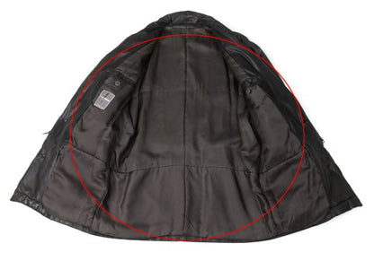 ISSEY MIYAKE MEN Cow Leather Shawl Collar Jacket Size M