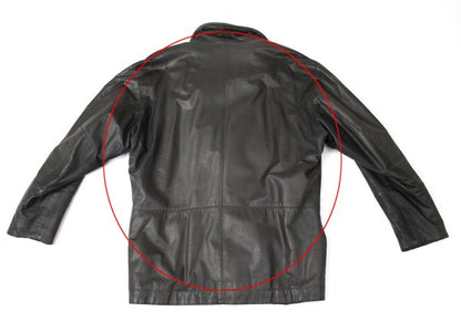 ISSEY MIYAKE MEN Cow Leather Shawl Collar Jacket Size M