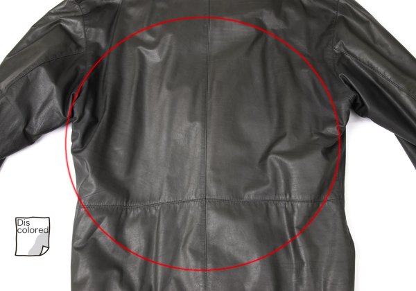 ISSEY MIYAKE MEN Cow Leather Shawl Collar Jacket Size M