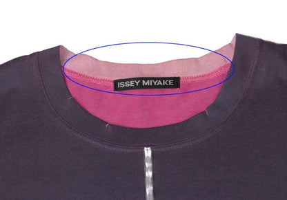 ISSEY MIYAKE MEN Center Seam T-Shirt Gray Size M