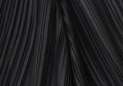 ISSEY MIYAKE Pleated 1B Shawl Collar Coat Black Size 2