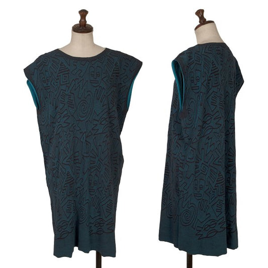 ISSEY MIYAKE me A-POC INSIDE All Over Stretch Tunic Blouse Size F