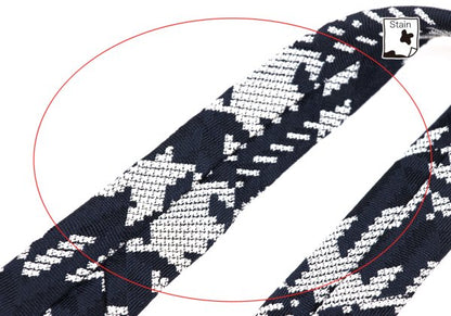 ISSEY MIYAKE MEN Blue Houndstooth Jacquard Silk Tie