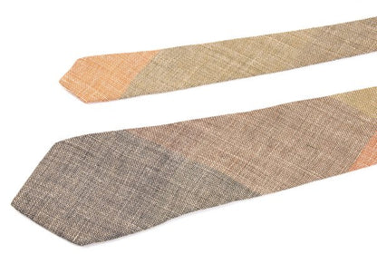 ISSEY MIYAKE MEN Multi Colorful Panel Switching Tie